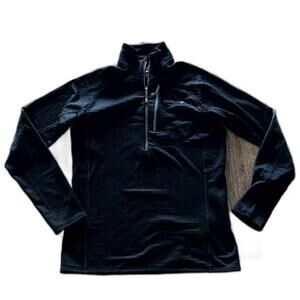 Patagonia Women's Polartec R1 Regulator Fleece Pullover 1/4 Zip Black Size M